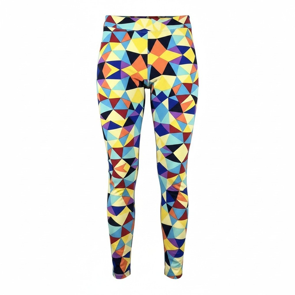 LuLaRoe Geometric Triangle Mosaic Leggings Multi-Color One Size‎ OS Women